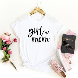 Womens Girl Mom Tshirt Mothers Day Gifts for Mom
